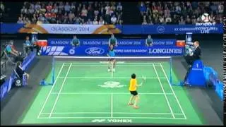 WS bronze - P.V. Sindhu [ind]vs[mas] Tee Jing Yi - 2014 Commonwealth Games badminton