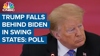 President Donald Trump falls behind Joe Biden in key battleground states: CNBC/Change poll