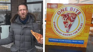 "UNBIASED REVIEW" Barstool Sports "One Bite, Everyone Knows The Rules" Frozen Pizza