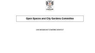 Open Spaces & City Gardens Committee  - 13/10/20