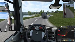 Euro Truck Simulator 2 Driving from Lyon to Geneve