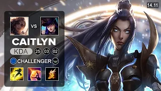 Caitlyn vs Samira ADC - EUW Challenger - Patch 14.11 Season 14