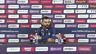 Virat Kohli speaks to the media after Pakistan won by 10 wickets