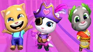 Talking Tom Gold Run 2 - Ginger, Angela, Tom - Full screen - LILU Gameplay (Android, iOS)