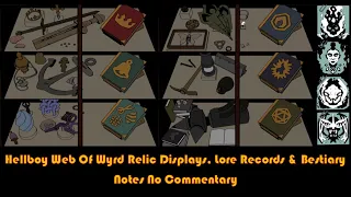 Hellboy Web Of Wyrd Relic Displays, Lore Records & Bestiary Notes No Commentary