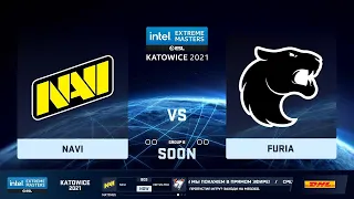 🔴  LIVE   NaVi vs Furia   BO3 | IEM Katowice 2021