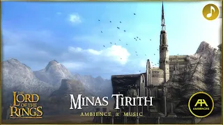 LOTR ⚔️ Minas Tirith (Ambience & Music) - [HD ASMR & Animation]