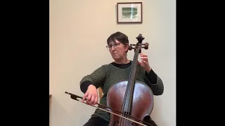 Sarah Freiberg performs the "Gigue" from J.S. Bach's Suite No. 1 for Solo Cello in G Major