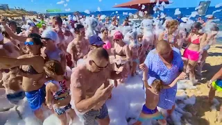 Foam Party at the Hotel Sentido Bellevue Park in Tunisia