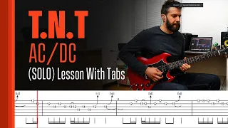 T.N.T (Ac/Dc) - Solo - Lesson With Tabs