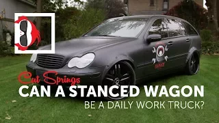 Cut Springs Stanced Wagon Estate Review - 2003 Mercedes C240 - Octane Monkey Car Review