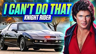 i can't do that/knight rider
