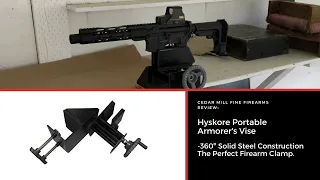 Hyskore #30182 Portable Armorer’s Vise 360º AR 15 and Hunting Rifle, Shotgun, or Pistol Padded Clamp