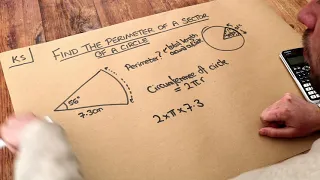 Key Skill - Find the perimeter of a sector of a circle.