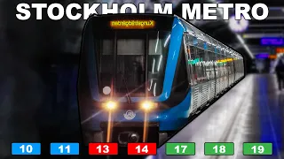 🇸🇪 Stockholm Metro - All the Lines (T-Banen) 2023 (4K)