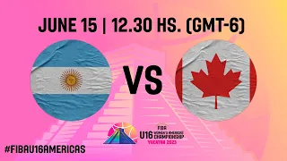 Argentina vs Canada | Full Basketball Game | FIBA U16 Women's Americas Championship 2023