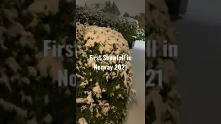 First snowfall in Norway 2021