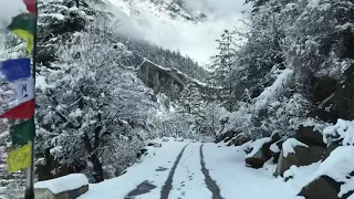 Snow ride to chitkul