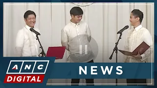 LOOK: PH President Marcos Jr. administers oath to son, Ilocos Norte Rep. Sandro Marcos | ANC