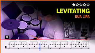 [Lv.01] Levitating - Dua Lipa (★☆☆☆☆) Pop Drum Cover with Sheet Music