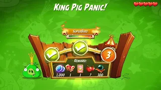 KPP (King Pig Panic) Shortcut 6 Rooms (failed 😿)- No Red,Blues,Chuck,Hal - Angry Birds 2
