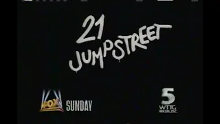 21 Jump Street on WTTG TV 5 Fox commercial 1988