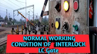 #LCGate #RailGate #IndianRailways   EOLB - Normal Working Condition Of Inter Locked LC Gate