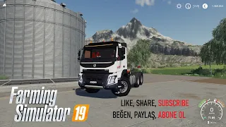 Farming Simulator 2019 VOLVO FMX 6X4 GRUE v1.1 Kamyon Modu