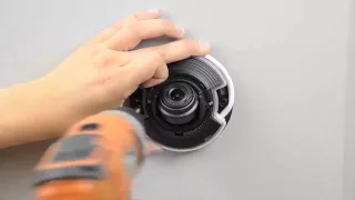 Mounting tip: Cable through wall mounting of an AXIS M3005-V Network Camera