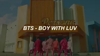 BTS (방탄소년단) '작은 것들을 위한 시 (Boy With Luv) feat. Halsey' Easy Lyrics