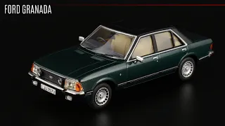 Британский финт: Ford Granada Mk II 2.8i Ghia Apollo Green • Vanguards • Масштабные модели 1:43