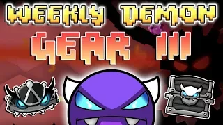 GEAR BOSS FIGHT?! - (Weekly Demon #16) Geometry Dash 2.11 - Gear III [1 Coin] - By GD Jose