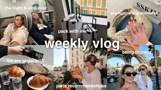 WEEKLY VLOG | Prep & Pack With Me, 24 Hour Flight, Made it to Paris!!!! Jaz Hand