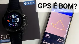 GPS DO ZEBLAZE STRATOS NA PRÁTICA- É BOM, TEM PACE E  INTERVALADO? É 5ATM E SINCRONIZA COM STRAVA .