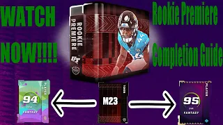 Full Break Down and Best Method to Complete Rookie Premiere's! Save MONEY and COINS!! MUT 22