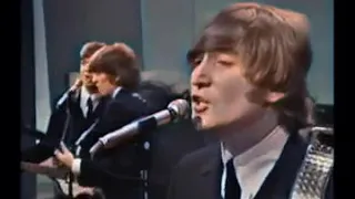 The Beatles - I Feel Fine (Ed Sullivan Show Colorized Clip)