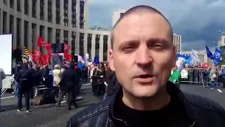 "Шторм" побеседовал с Сергеем Удальцовым на митинге оппозиции