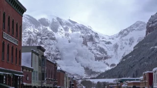 Avalanche Triggered from Colorado's Ajax Peak