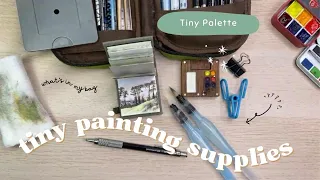 Travel Watercolour Supplies for TINY PAINTING (answering your questions!)
