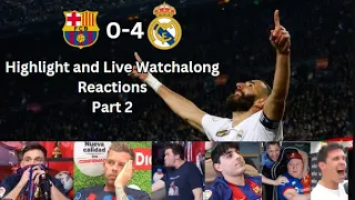 El Clasico: Barcelona vs Real Madrid 0-4 | Highlight & Fans Reaction Part 2