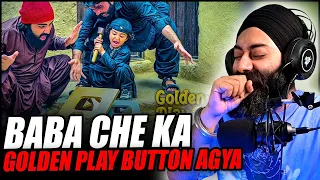 Baba Che Ka Golden Play Button Agya | Indian Reaction | PunjabiReel TV