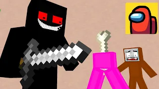 Monster School : AMONG US CHALLENGE PART 2 - Minecraft Animation