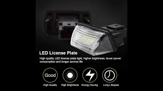 How to replace tailgate license plate lights assemblies on Peugeot & Citroen with cheep LED