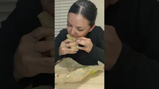 Trying Taco Bell's cheesy double beef burrito