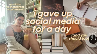 I GAVE UP SOCIAL MEDIA FOR A DAY to improve my mental health! 📵📴