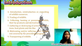 Group 4 - Report 2( RA 9147 WILDLIFE RESOURCES CONSERVATION AND PROTECTION)