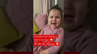 Masterchef Safanur elendi 30 dk dır Safanur için ağlıyoruz kızımın mor kızı safanur elendi 😔