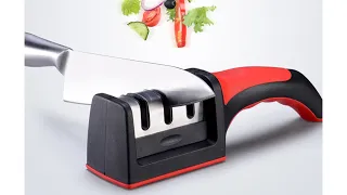 3 in 1 Kitchen Knife Sharpener Tungsten Steel 3 Stage Sharpening Knives Grinding Tool