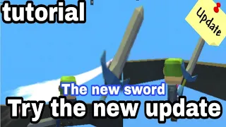 Kogama tutorial |try the new sword in kogama (the new update) 🗡️ 😮🔥