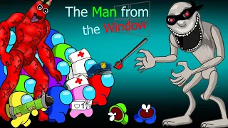 Among US & Banban VS The man from the window | 어몽어스 애니메이션 Among Us Animation Funny